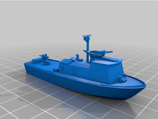 schnell patrouillieren Boot 1 200 3D print model - Mito3D