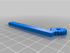 customized rack pinion 3d print model - Mito3D