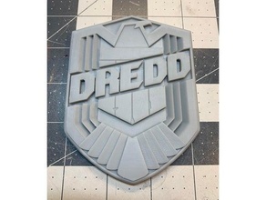 dredd 2012 badge badge blank dredd dredd 2012 judge dredd 3d print model - Mito3D