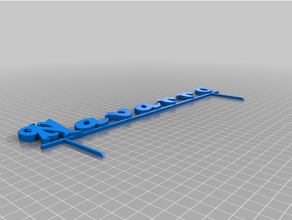 customized sign 3d print model - Mito3D