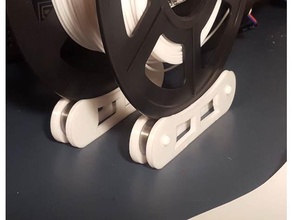 lightened snap filament spool support 3d printer holder 3d print model - Mito3D