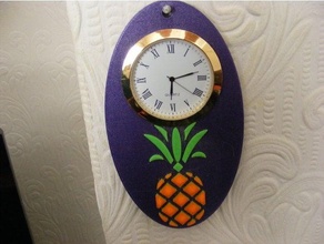 smaller pineapple clock 3d print model - Mito3D