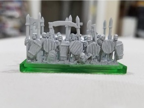 20x40mm base warmaster spaces washers model's bases miniature 3d print model - Mito3D