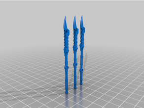 chain spear 40k chainsword nightlords warhammer weapon 3d print model - Mito3D