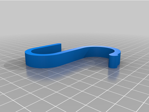 personnalisé paramétrique hook 3d print model - Mito3D