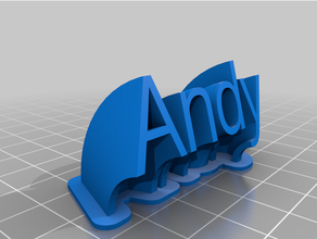 andy personalizzato 3d print model - Mito3D