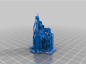 suported dwarf commander foot 3dprintable 9th age dnd miniature dungeons dragons dwarves kings war miniatures 28mm tabletop gaming wargaming warhammer 3d print model - Mito3D