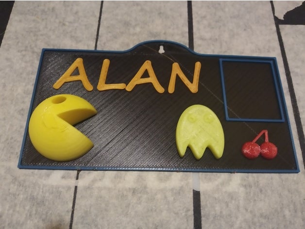 Pacman renkli anahtar gökkuşağı 3D print model - Mito3D