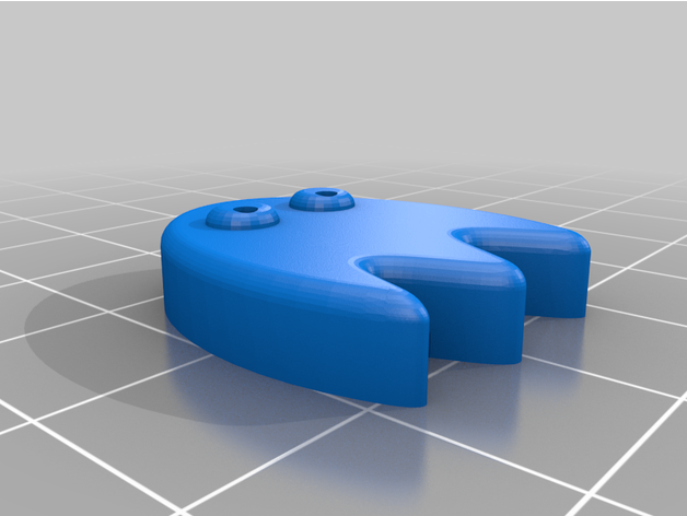 Pac Man multicolore clé arc ciel 3D print model - Mito3D