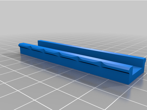 rail - desk rails cable clip management organizer organization 3d print model - Mito3D