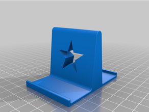 phone stand wide battery pack iphone star 3d print model - Mito3D