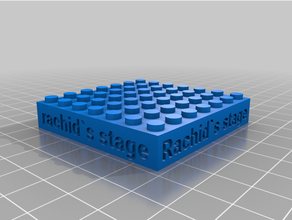 personalizzato Lego compatibile testo mattoni 7x7 3d print model - Mito3D