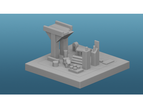 greeblecity route construction 3d print model - Mito3D