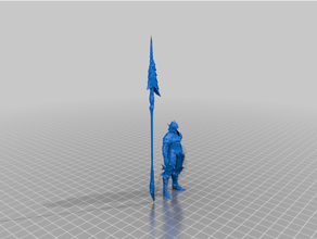 dragon knights - dnd humanoid pc tm knight 3d print model - Mito3D