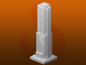 greeblecity ruins skyscraper xii greeblecityruins 3d print model - Mito3D