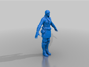 poor person - dnd vow poverty humanoid pc tm 3d print model - Mito3D