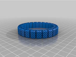 customized stretchlet bracelet 3d print model - Mito3D