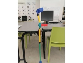desk support crutch - quille bureau aide technique assistivetech 3d print model - Mito3D