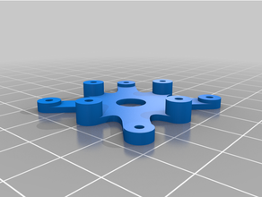 customized configurable square standoff 3 3d print model - Mito3D