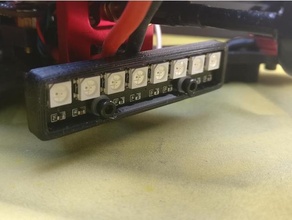 ws2812b tarjeta circuito impreso tira montar continuar cuadro 3d print model - Mito3D