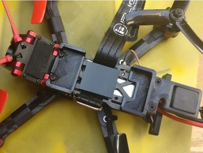 hglrc GPS montar batería soporte continuar cuadro zumbido 3d print model - Mito3D