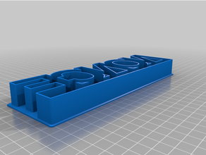 angepasst Benutzerdefiniert Text Plätzchen Cutter 3d print model - Mito3D