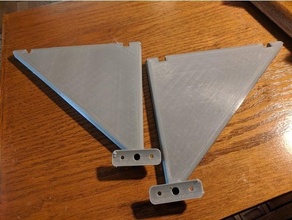 fms pitts v1 replacement landing gear - panels 3d print model - Mito3D