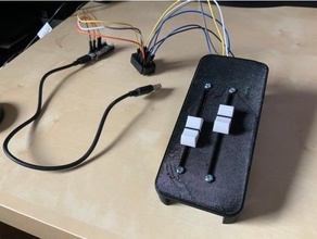 midi controller arduino slider fader case potentiometer mount 3d print model - Mito3D