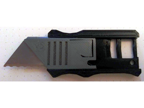 Ustura v5 bıçak ağzı kamp kesici edc işlevsel el araçlar anahtarlık Kulp destek cep taktikler taşınabilir geri çekilebilir tırtıklı 3d print model - Mito3D