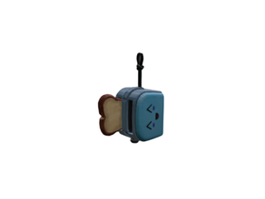valorant - toaster gun buddy buddy charm keychain toaster valorant 3d print model - Mito3D