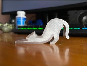 cat phone supporter balls mobile nuts stand support 3d print model - Mito3D