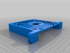 sanyo 120mm fan guard & bracket 120mm fan 120mm fan mount fan mount 3d print model - Mito3D