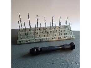 pin vise drill bit stand micro 3d print model - Mito3D