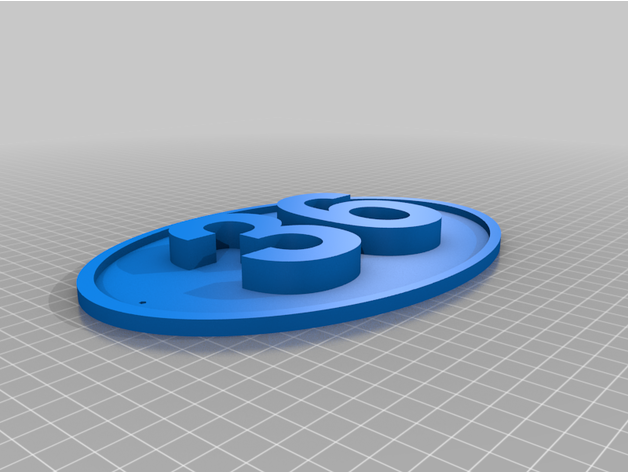 casa número 36 personalizado 3D print model - Mito3D