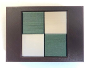 rectangle bloquer imbriqué puzzle 3d bavure 3d print model - Mito3D
