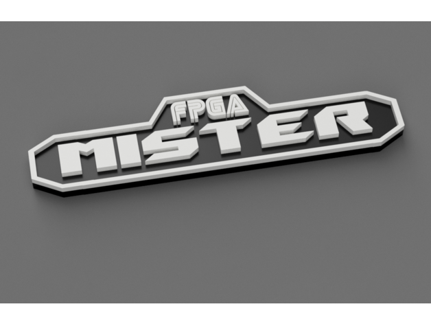 mister fpga genesis logo 3D print model - Mito3D