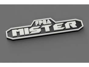Monsieur fpga genèse logo 3d print model - Mito3D