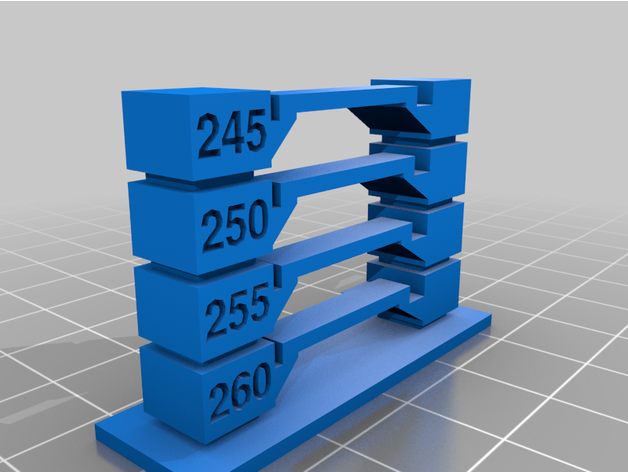 fd abs temp tower customized 3D print model - Mito3D