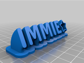 immie personnalisé 3d print model - Mito3D