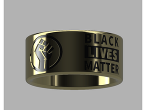 black lives matter ring bracelet bracelets gift jewelry 3d print model - Mito3D