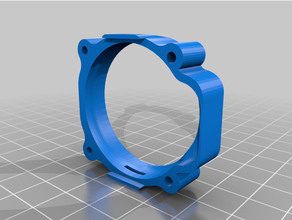 easythreed nano 40mm fan holder v2 upgrades 3d print model - Mito3D