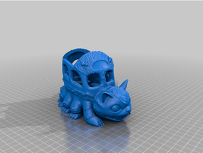 catbus hollowed spouted 3d print model - Mito3D