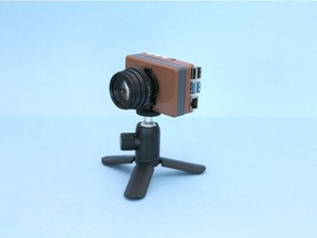 raspberry pi hq camera case adafruit enclosure 3d print model - Mito3D