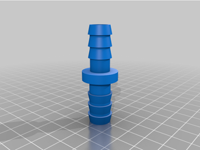 customized hose connector - customizer 3d print model - Mito3D