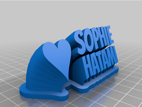 Sophie personalizado 3d print model - Mito3D