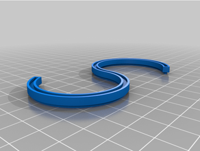 s shaped gancho empilhável tremeu 3d print model - Mito3D