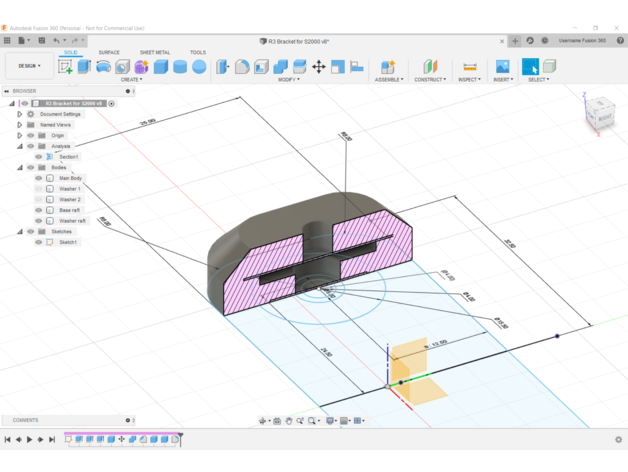 uniden r3 support fenêtre radar 3D print model - Mito3D