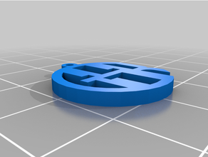 customized monogram pendant multiple loops gsr 3d print model - Mito3D