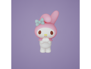 melody figurine gift kitty 3d print model - Mito3D