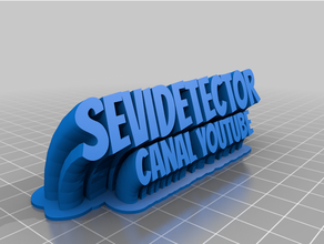 angepasst fegen 2 line Teller Text Sevidetektor 3d print model - Mito3D